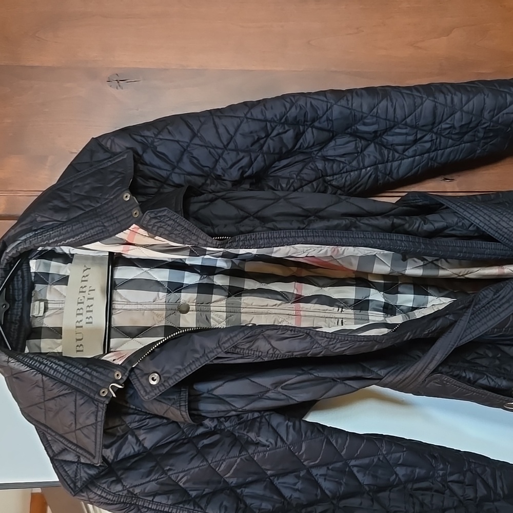 Burberry Finsbridge Quilted Jacket XL Coat Black - Picture 5 of 5